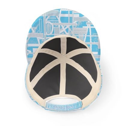 Abstract Pale Blue White & Grey