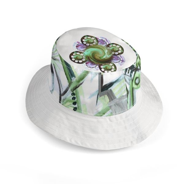 Abstract, Green, White & Mauve