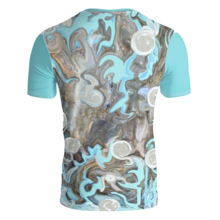 Abstract Aqua T-Shirt