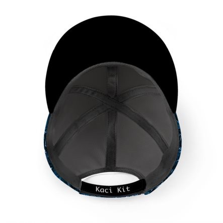 Black Blue Crystal Baseball Cap