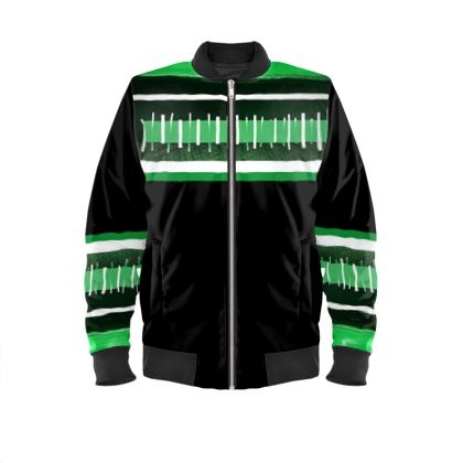 Abstract Green White & Black