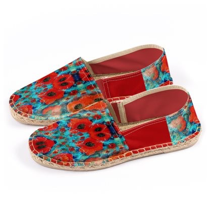 Abstract Poppy Espadrilles