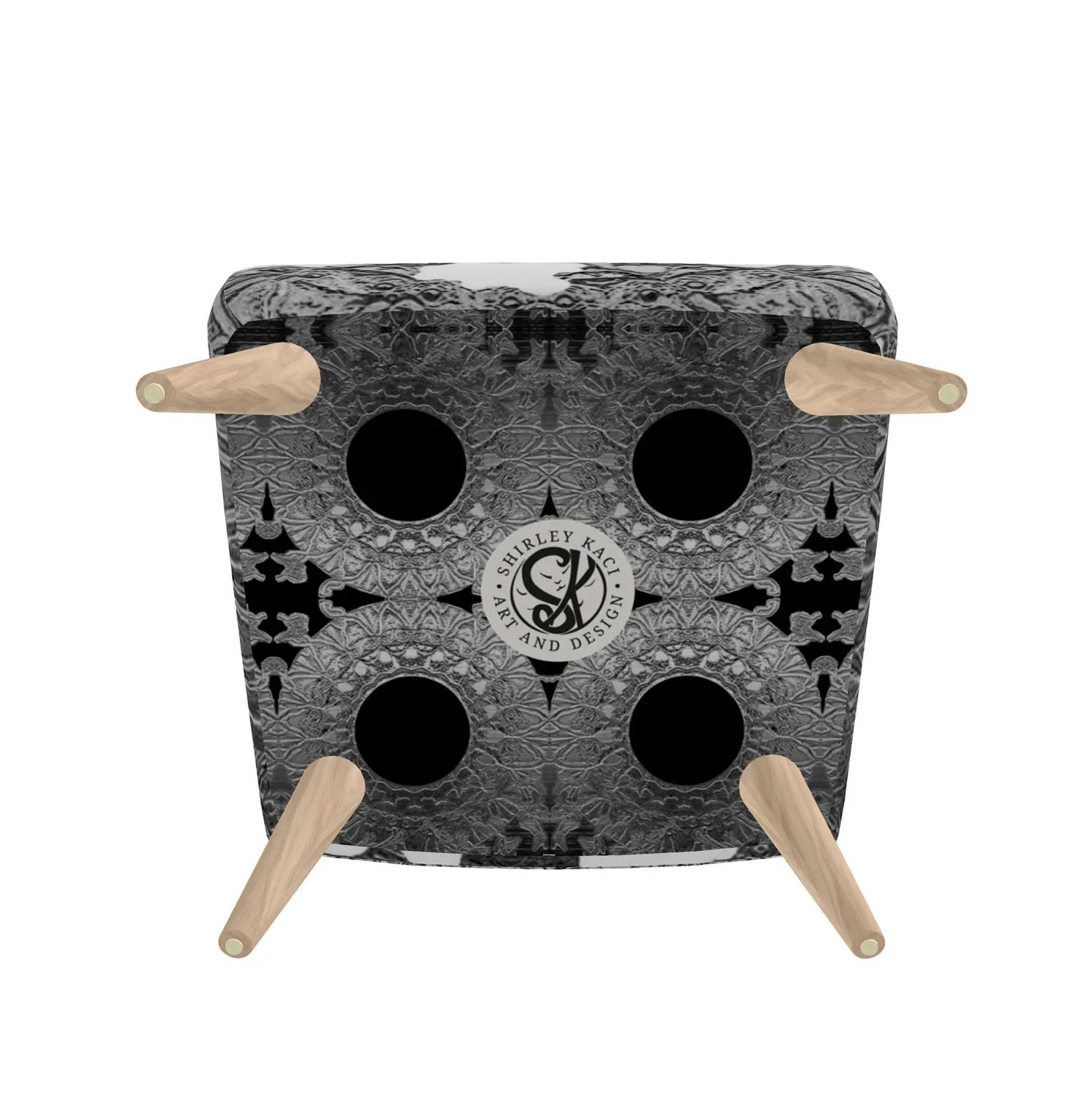 Grey White & Black Coin Confetti