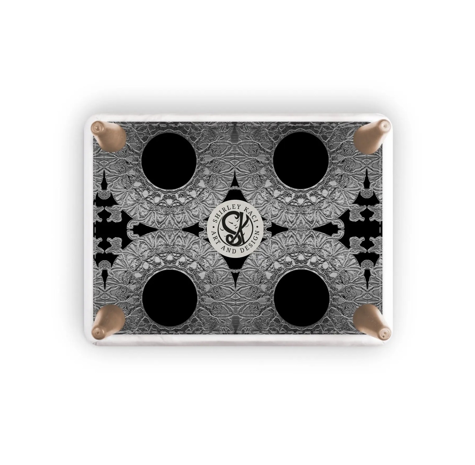 Grey White & Black Coin Confetti