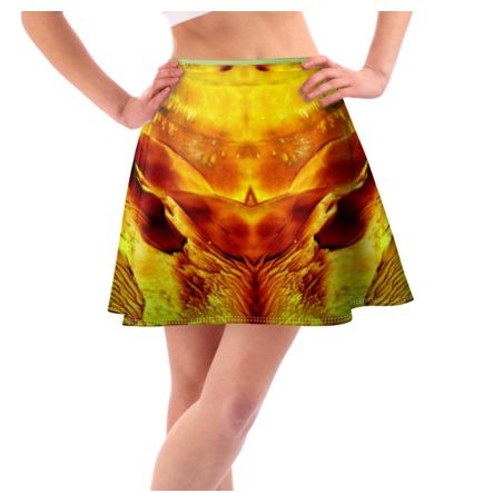 Yellow & Rust Short Skirt