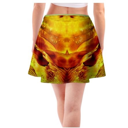 Yellow & Rust Short Skirt