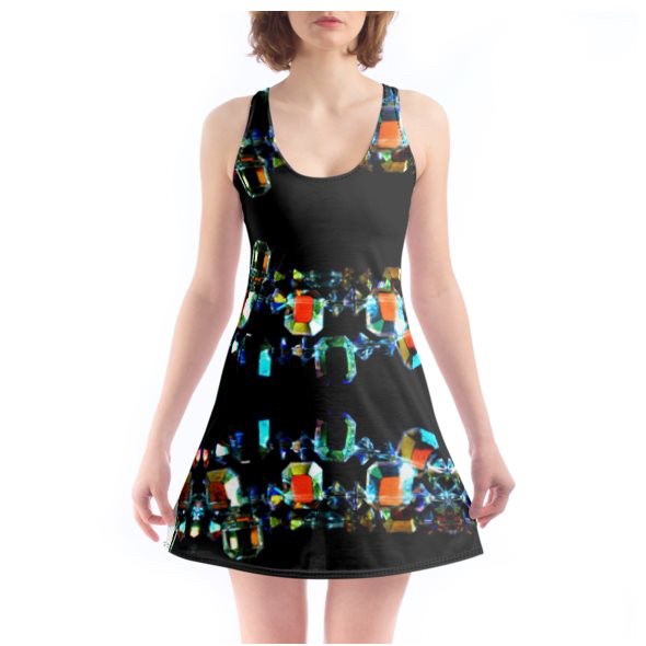 Multi Coloured Crystals Beach Dress