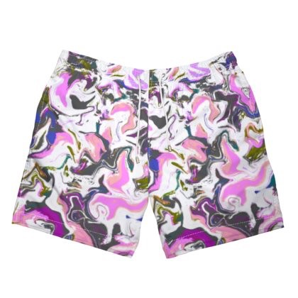 Abstract Pink Waves Swimming Shorts