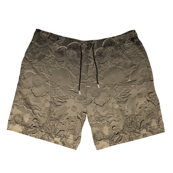 Sepia Floral Swimming Shorts