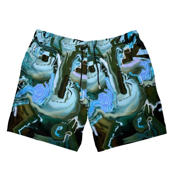 Abstract Alien Aqua Swimming Shorts