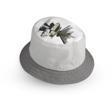 Kaci Kit Grey Short Brim Bucket Hat