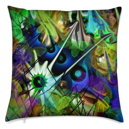40cm Abstract Butterfly Velvet Feather Cushion