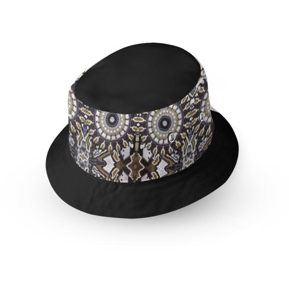 Abstract Kaleidoscope Narrow Brim Bucket Hat