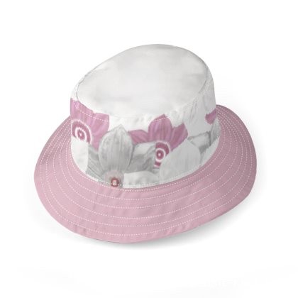 Pink White And Grey Floral