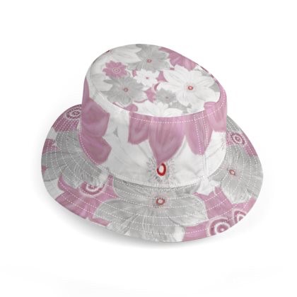Pink White And Grey Floral