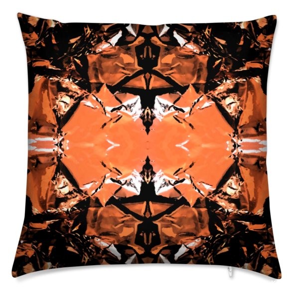 Futuristic cushion with a retro vibe