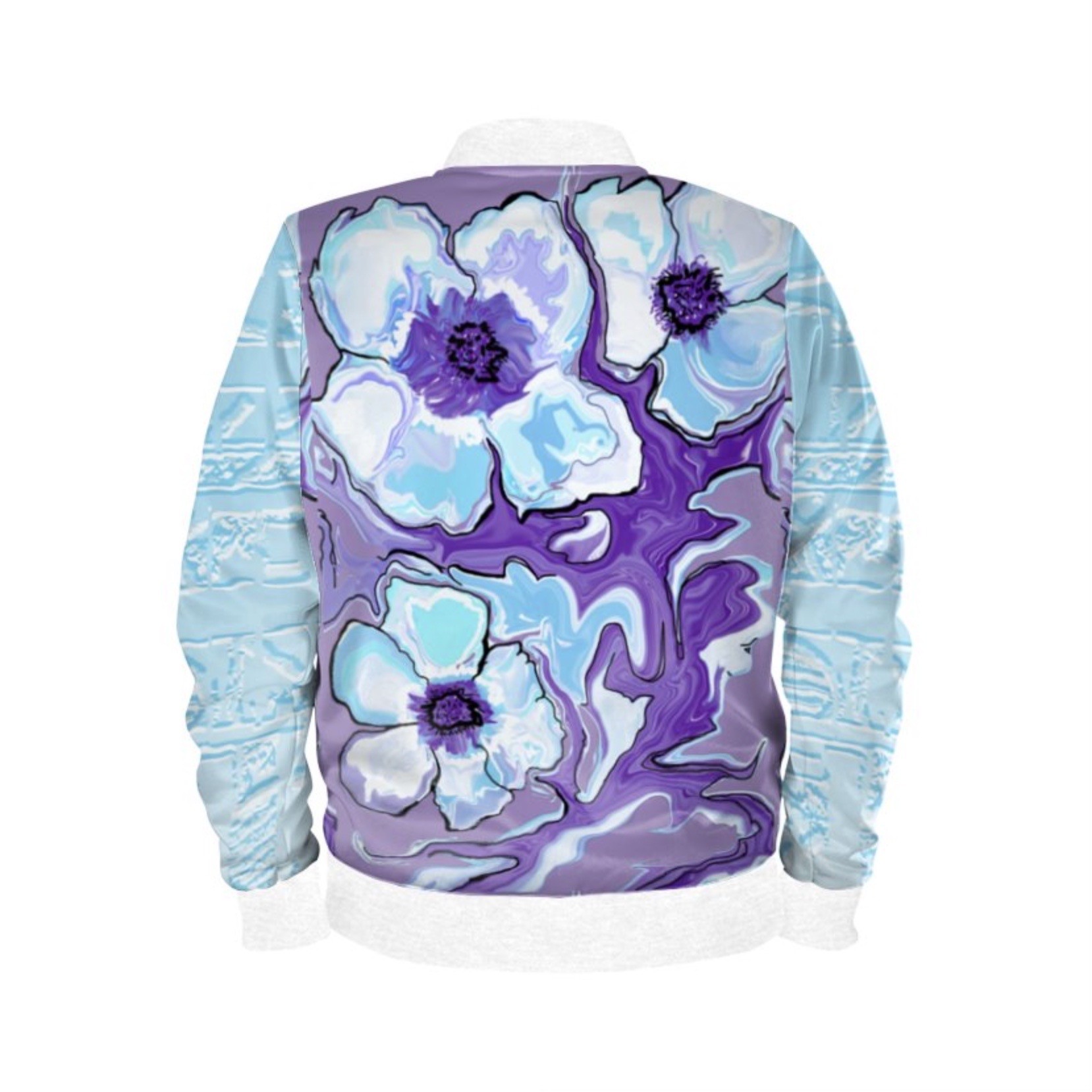 Abstract Poppy Blue