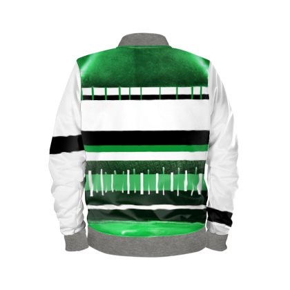 Green, White & Black Striped