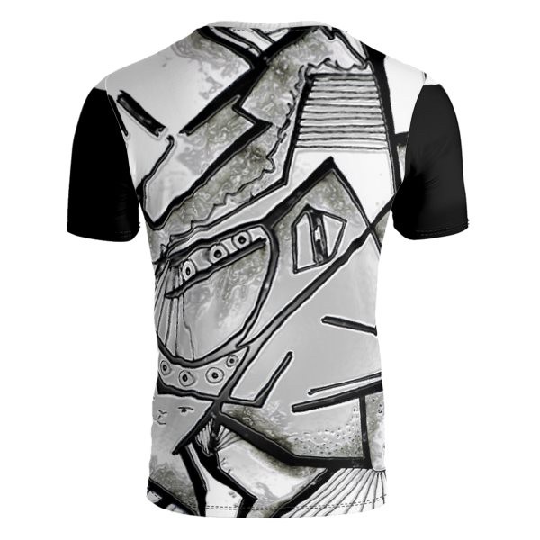 Constructing Shirls House Black White Collar T-Shirt