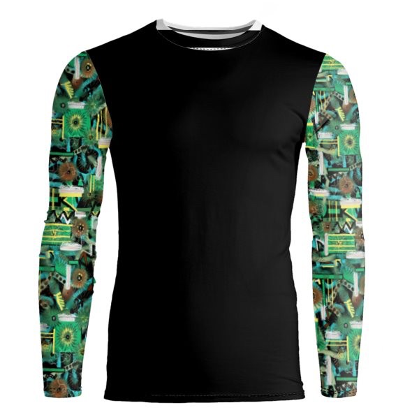 Long Sleeve Building Blocks Black T-Shirt