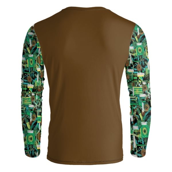 Long Sleeve Building Blocks Rust T-Shirt