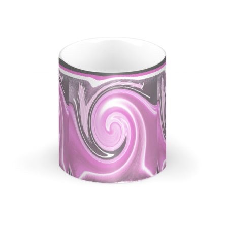 Pink & grey Swirl Regular Bone China Mug