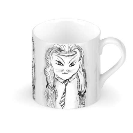 Back To School Cat Large Bone China Mug