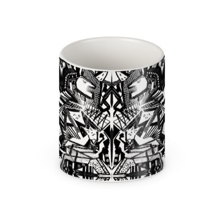 Black & White Ed Large Bone China Mug