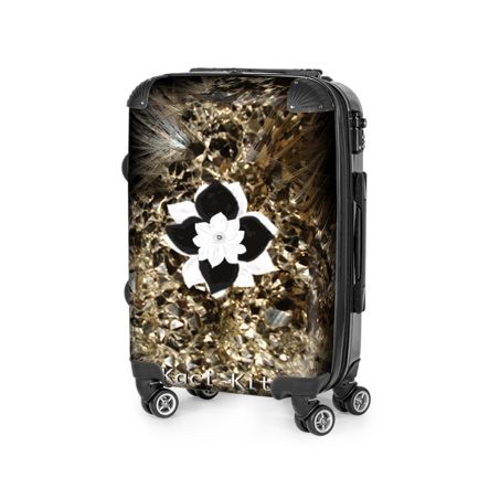 Crystal Gold Floral Kaci Kit Suitcase