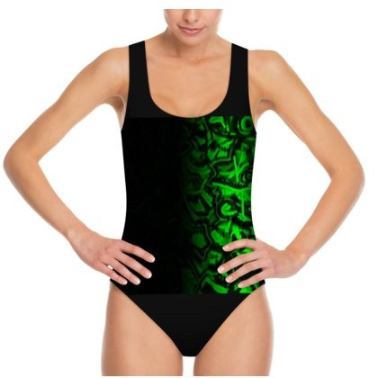 Abstract Black & Green