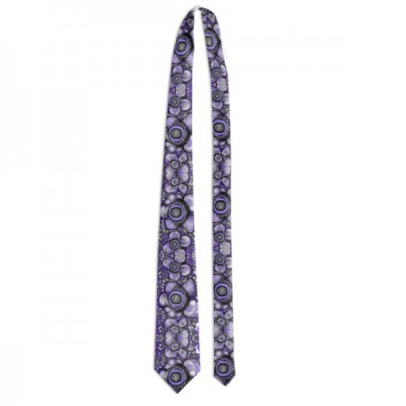 Abstract Mauve Floral Tie