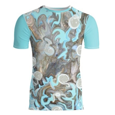 Abstract Aqua T-Shirt