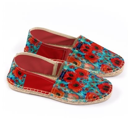 Abstract Poppy Espadrilles