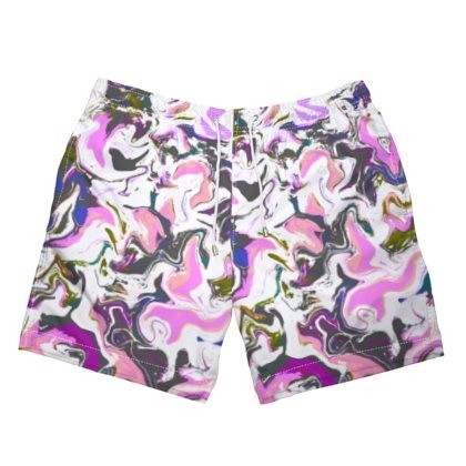 Abstract Pink Waves Swimming Shorts