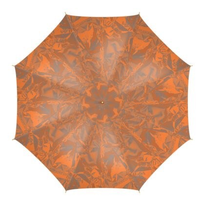 Abstract Copper Gold Facial Umbrella