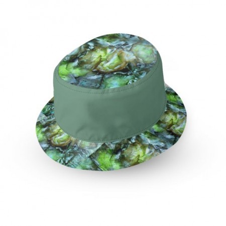Green Encaustic Narrow Brim Bucket Hat