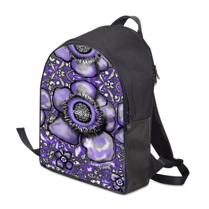 Abstract Mauve Poppy Backpack