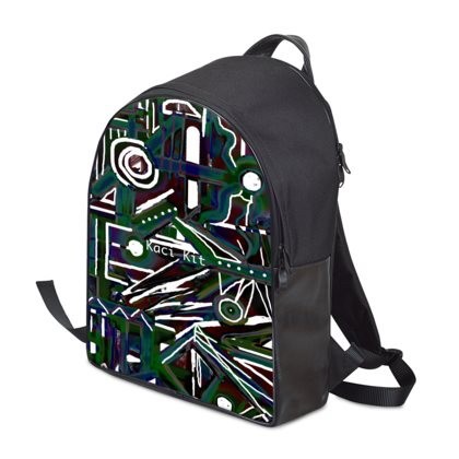 Abstract Green Marbles Backpack