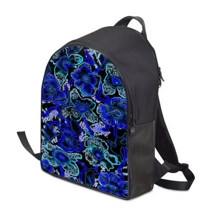 Night Time Blue Poppies Backpack
