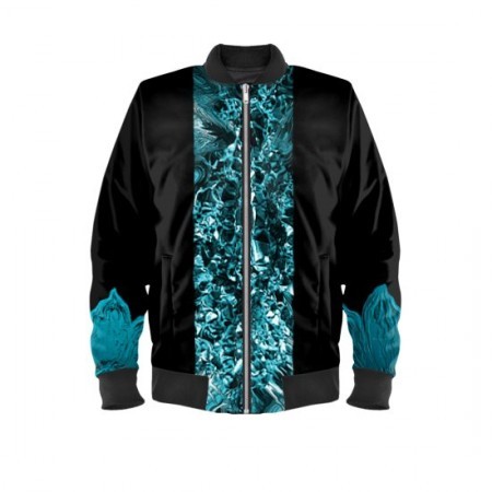 Abstract Turquoise & Black Jewel