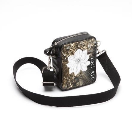 Small Crystal Gold Floral Kaci Kit Messenger/Shoulder Bag