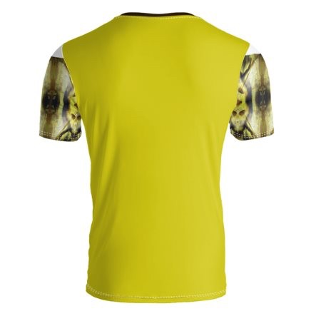 Abstract Yellow & Brown Encaustic Yellow T-Shirt