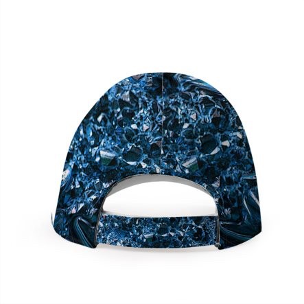 Black Blue Crystal Baseball Cap