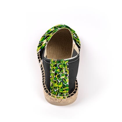 Green Yellow Black & White Bubble Espadrilles