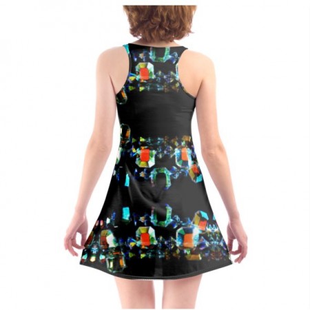 Multi Coloured Crystals Beach Dress