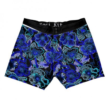 Night Time Blue Poppies Board Shorts