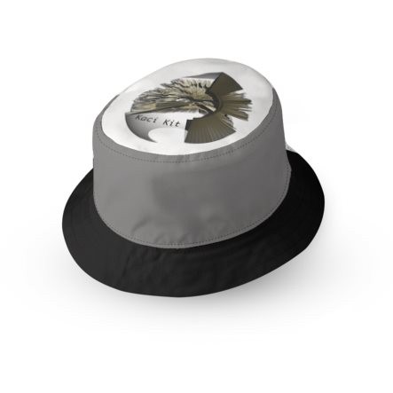 Kaci Kit Grey Short Brim Bucket Hat