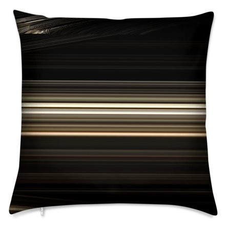 50cm Chocolate Brown Black And Cream Velvet Feather Cushion