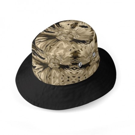 Doodle Cats Wide Brim Bucket Hat