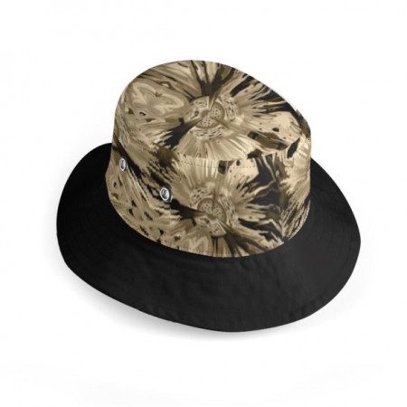 Doodle Cats Wide Brim Bucket Hat